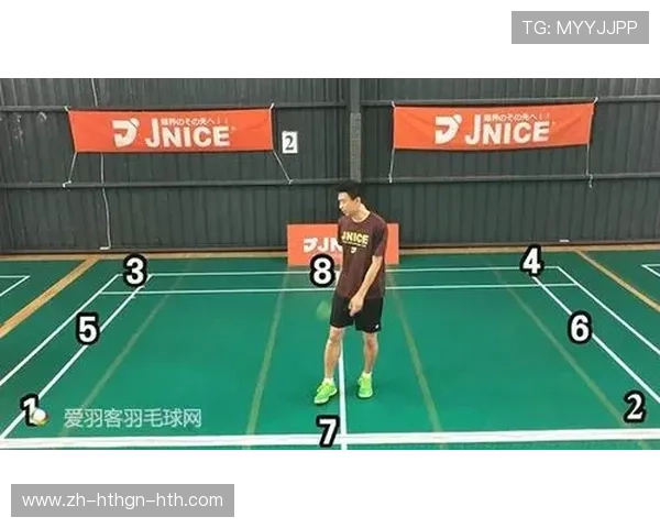 羽毛球米字步图示